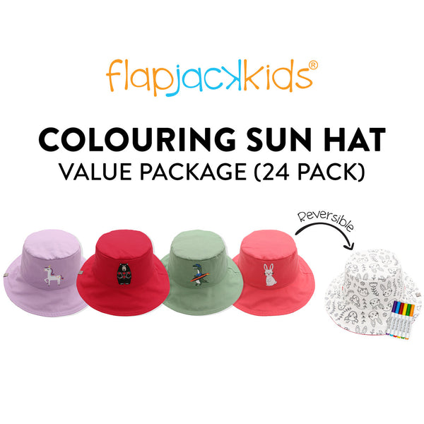 Package: 24 Colouring Sun Hats (15% off!)