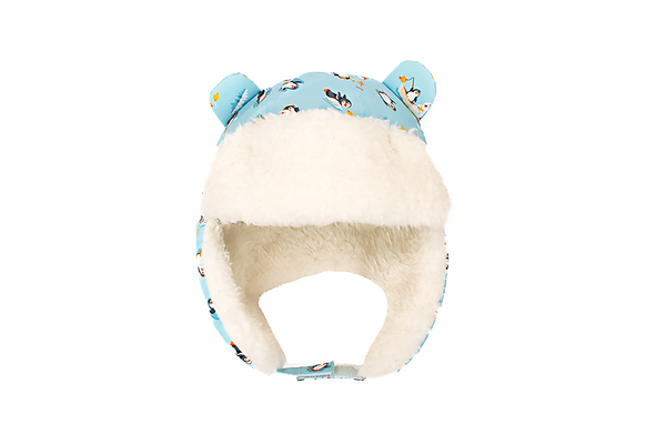 Kids Baby Water Repellent Trapper Hat Ice Fishing Penguin