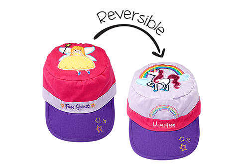 Reversible Kids Cap - Fairy / Unicorn