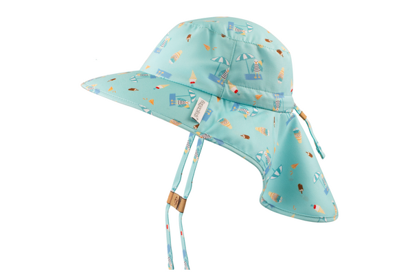 Baby/Kids Sun Hat with Neck Cape - Seaside