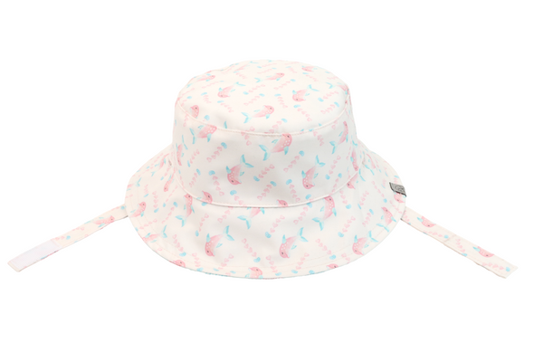 Reversible Baby & Kids Patterned Sun Hat - Dolphin | Jellyfish