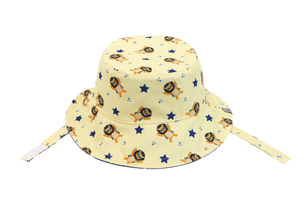 Reversible Baby & Kids Patterned Sun Hat - Animal Superhero