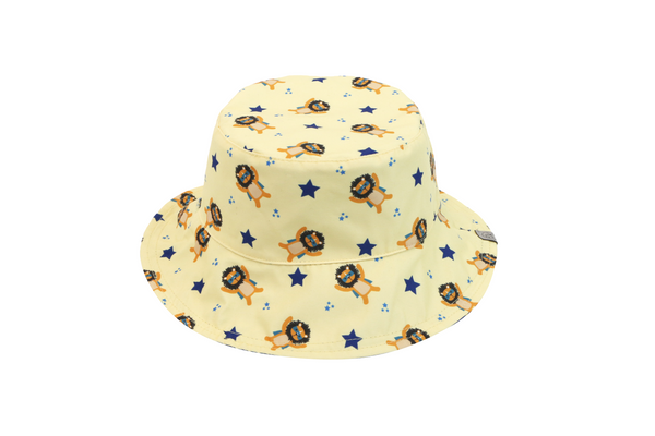 Reversible Baby & Kids Patterned Sun Hat - Animal Superhero