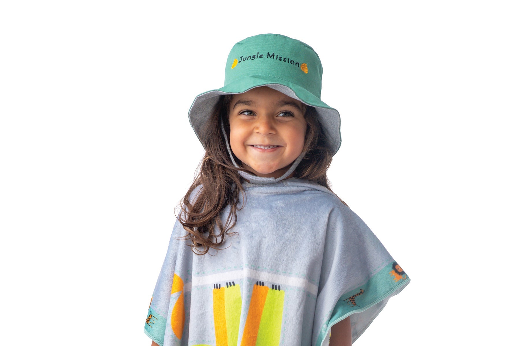 Premium Reversible Kids & Toddler Tiger Safari Truck Sun Hat - FlapJackKids