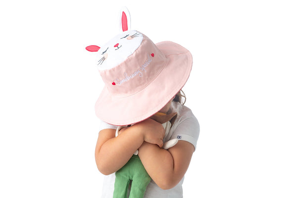 Reversible Baby & Kids Sun Hat - Bunny & Deer
