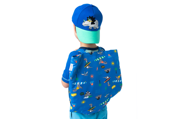 Kids Towel Backpack  - Dino