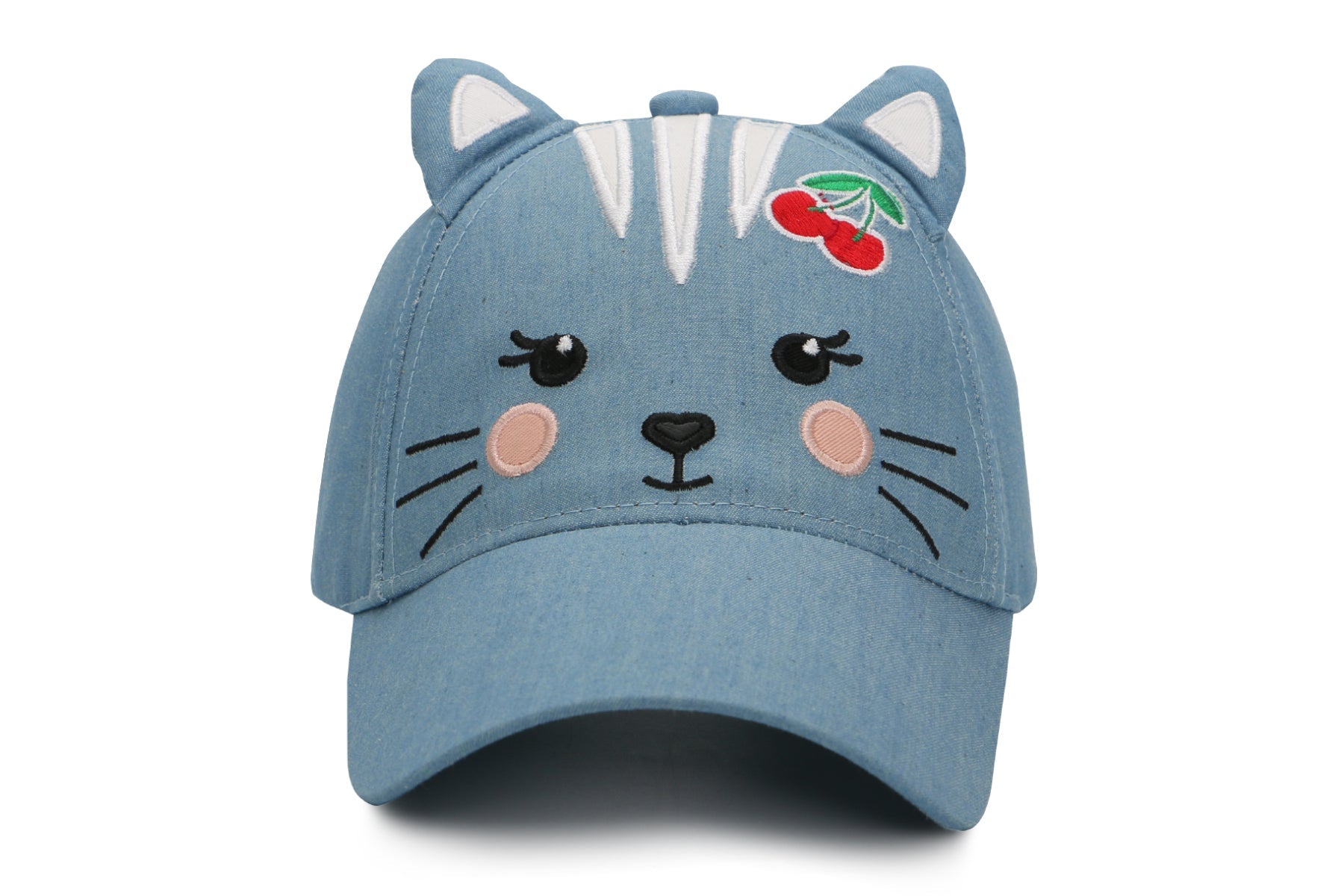 cat with baseball cap