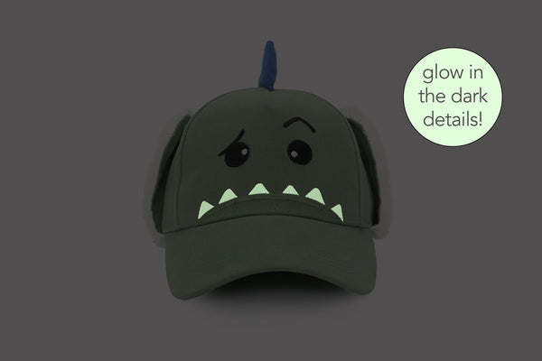Kids 3D Winter Cap with Ear Flaps - Dinosaur