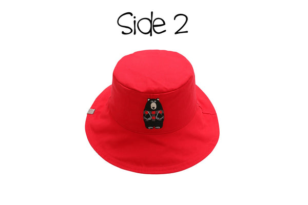 Kids Reversible Coloring Sun Hat - Bear