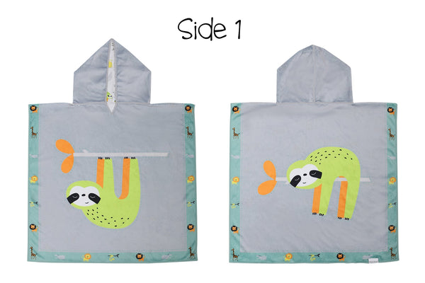 Reversible Kids Cover Up - Sloth | Zoo