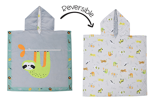Reversible Kids Cover Up - Sloth | Zoo