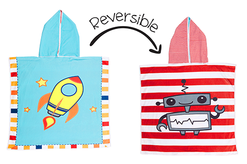 Reversible Kids Cover Up – Spaceship | Robot