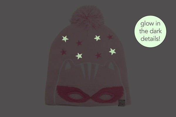 Kids Knitted Beanie - Cat