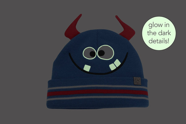 Kids Knitted Beanie - Monster
