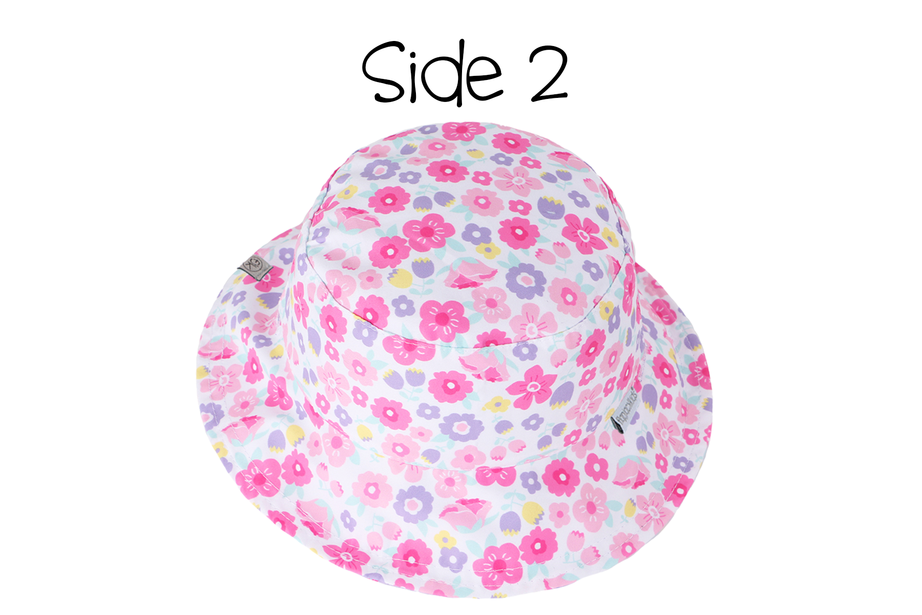 Reversible Baby Kids Patterned Sun Hat Butterfly Summer
