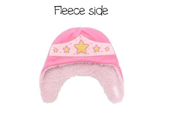 Kids & Baby Reversible Sherpa Hat - Cat & Superhero