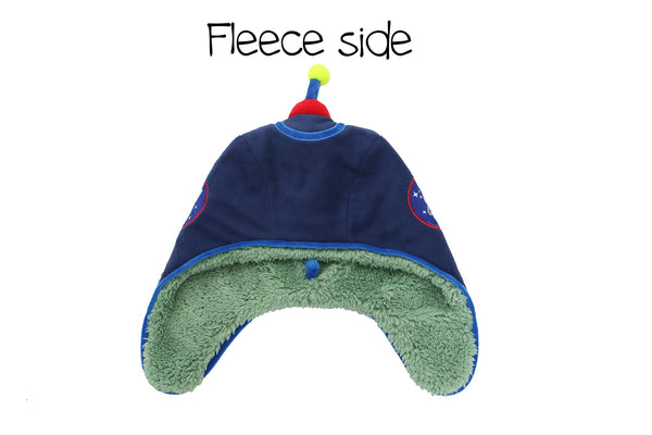 Kids & Baby Reversible Sherpa Hat - Dinosaur & Astronaut