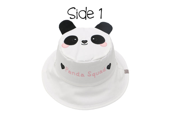 Reversible Baby & Kids Sun Hat - Panda & Koala