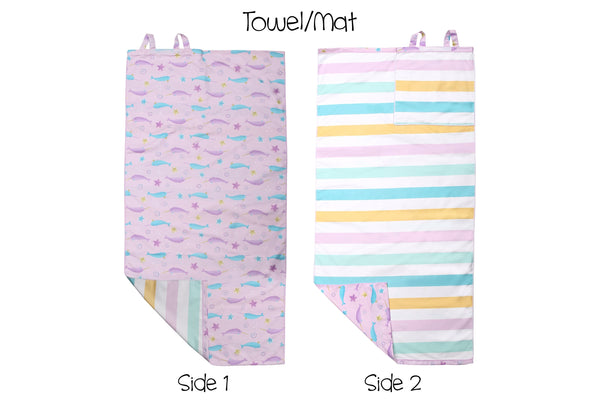 Kids Towel Backpack  - Narwhal | Starfish
