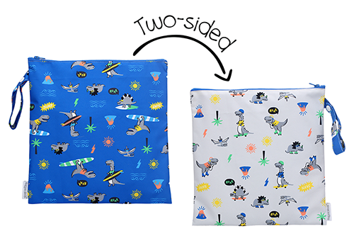 Kids 2-Sided Wet Bag - Dino