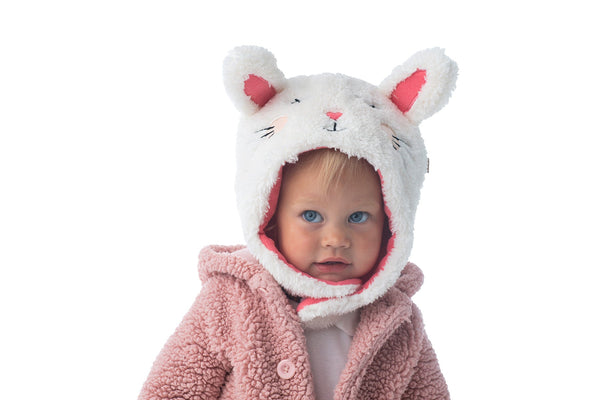 Kids & Baby Reversible Sherpa Hat - Bunny & Deer