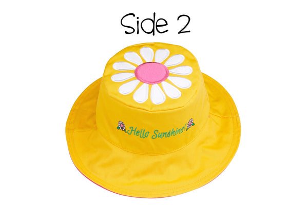 Reversible Baby & Kids Sun Hat - Bunny & Daisy