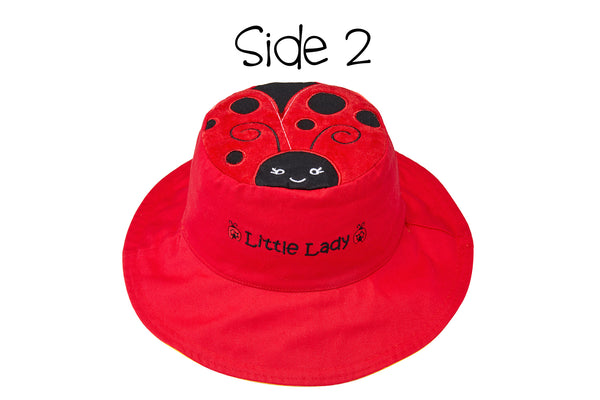 Reversible Baby & Kids Sun Hat - Bee & Ladybug