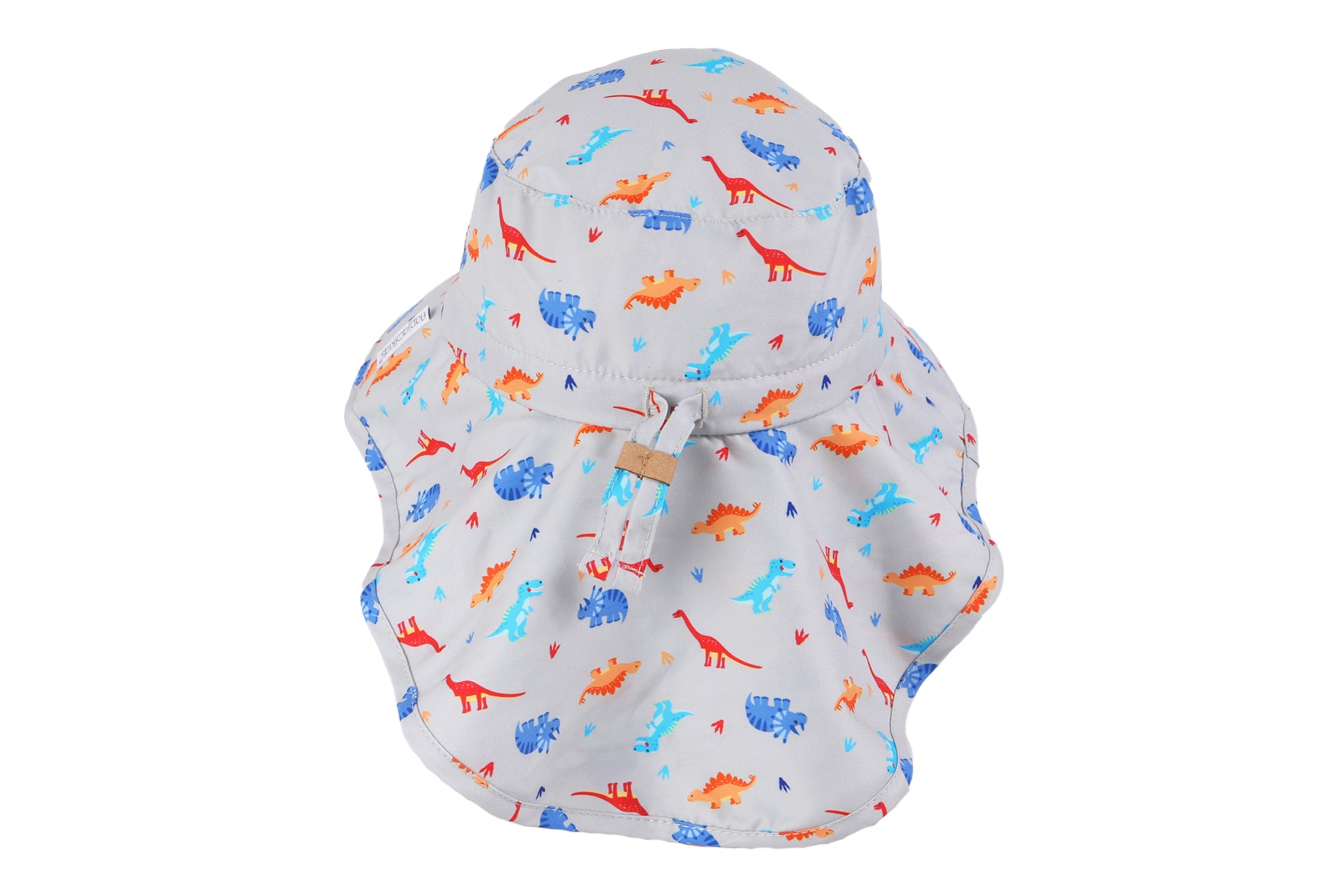 Baby/Kids Sun Hat with Neck Cape - Multi Dino - FlapJackKids