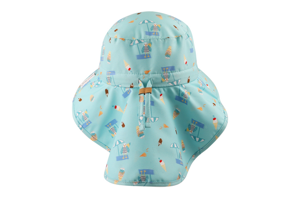 Baby/Kids Sun Hat with Neck Cape - Seaside